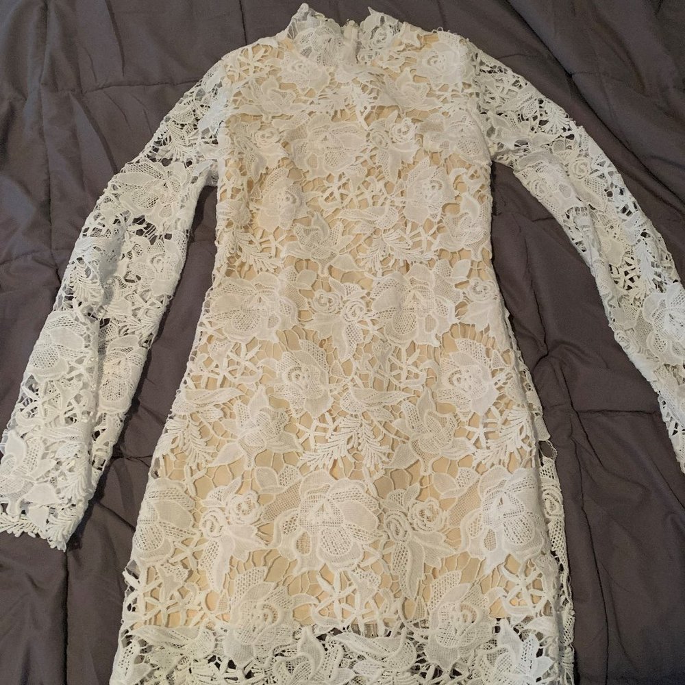 Lace White Dress